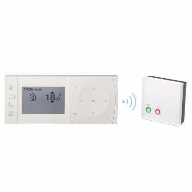 Belaidis termostatas Danfoss TPOne-RF su signalo priėmėju